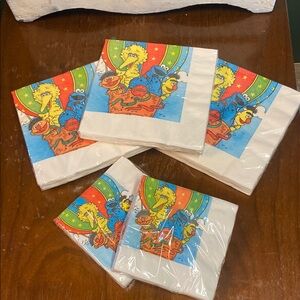 Vintage 1984 New sealed Sesame Street Party Napkins Birthday Muppets Inc